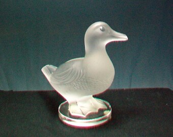 Lalique France Duck Figurine