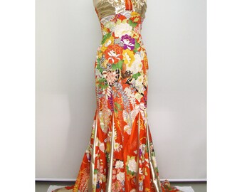 Hurisode Kimono Dress Party Dress (15-02017)