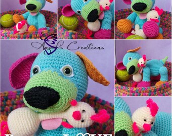 Puppy Love en rubberchick in basket