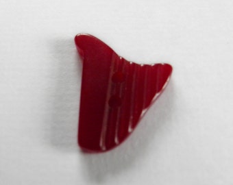 Bakelite Harp Button Realistic Dark Wine