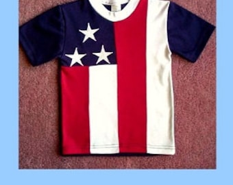 Kids T-Shirt designed for the American Flag with all it's glory