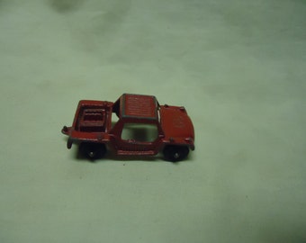 Vintage Tootsietoy Metal Run About Red Toy Car, collectable, USA