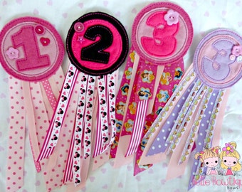 Custom Birthday Rosette Badge