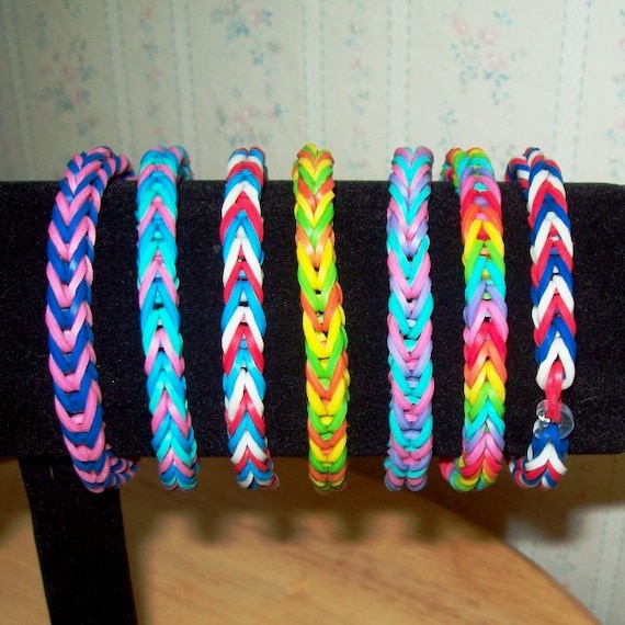 Rainbow Loom Rubber Band Bracelet Fishtail Design
