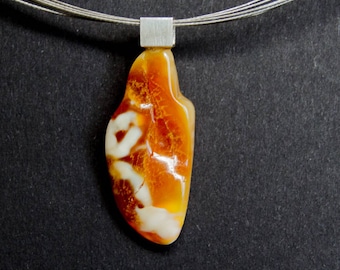 Amber Pendant, Baltic Amber Pendant, Amber Necklace, yellow, white, orange, amberstone, Amber Pendant Chain, Choker Amber Jewellery,