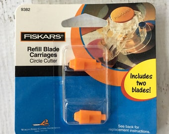 Fiskars 2 pack Circle Cutter Refill Blade Cartridges, cutting, scrapbooking, works with Fiskars Circle Cutter, card making, photo trimming