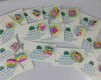 Needle minders, needle nanny made of Artisan Polymer Clay Beads