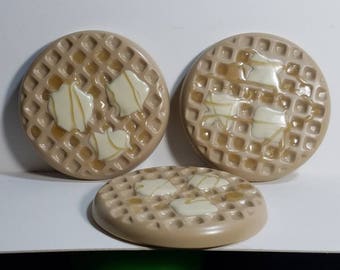 Waffle with Butter and Syrup Disc Golf Mini Marker