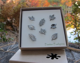 Leaf Pushpins For Your Corkboard