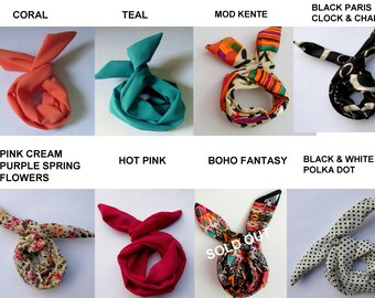 Bun Wire Wraps CHOOSE Any Two - Wired Flex Headband PonyTail Braid Ins for Hair Headband Wrap Pinup Hair UpDo Bun Wraps