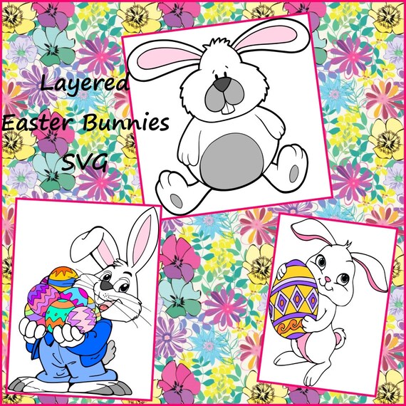 Download Easter Bunny SVG Layered Easter Bunnies Bunny SVg Png Jpeg