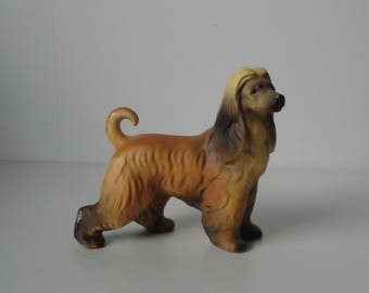 1970s Ceramic Afghan Hound Figurine. Japan