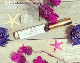 Organic Lash Booster Serum Wand / Clear Night Treatment for Eye Lash & Brow Growth / Boost, Lengthen, Thicken and Enhance Lashes Naturally
