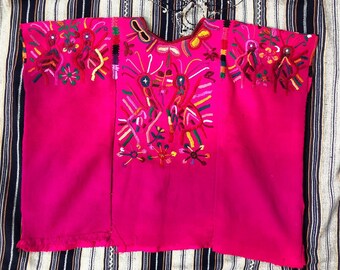 Embroidered Vintage Guatemalan Huipil