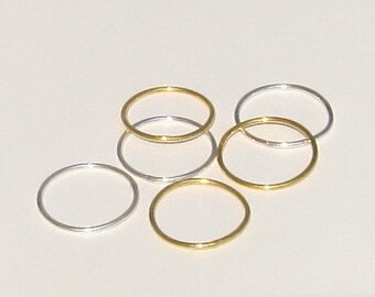 Handmade Sterling Silver thin Ring 1.2mm thick, Knuckle ring, stackable ring, gold ring,skinny ring, delicate Ring, minimal jewelry