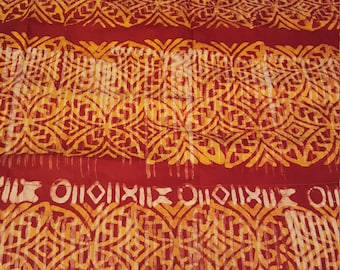 Lava Print Batik Curtains