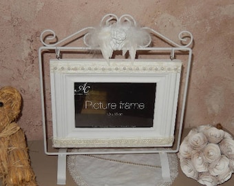 on wearing Shabby chic picture frame