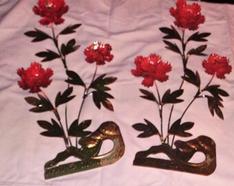Sculpted Metal Flower Wall Hanging