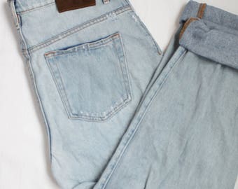 Vintage Calvin Klein High Waisted Jeans Distressed Denim 90s Relaxed Mom Jean Fit W30