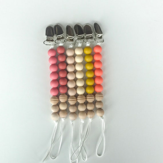 Silicone Pacifier Clip - NomiLu SILICONE Clip - Spring into Color
