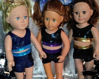 18 inch Doll Black Practice Set