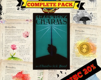DIGITAL PRINT Chadwick's Charms - Vol. 1-7 - Fantastic Beasts Newt Scamander Ilvermorny Harry Potter Printable Spell Books Complete Pack