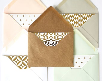 Gold Foil Notecards + Envelopes