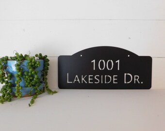 House Number Plaque, Address Sign, Door Number, Metal House Number, Metal Art, Address Number, Number Sign