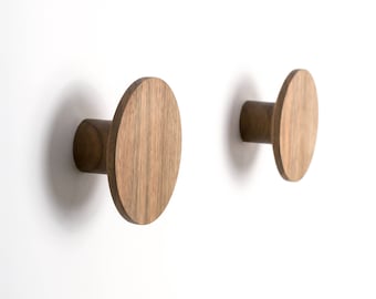 Walnut Wall Hooks – Perfect for Hanging Coats, Bags, Hats etc.