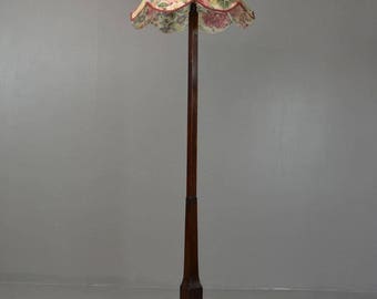 Art Deco Walnut Standard Lamp