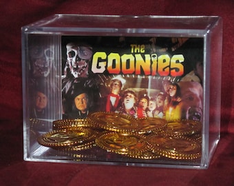 The Goonies "Gold Coins of One Eyed Willy" Collectible Display.....We Combine Shipping On All