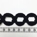 3 to 6 yards Braid Cord Trim Loop Trim 1 inch - Choose your own yards - Number 26 Black