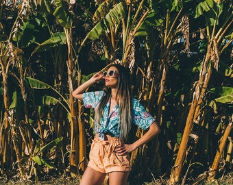 Vintage Pastel Orange Shorts