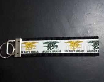 Navy Seal Key Fob, Mens Keychain, Seal Team wristlet