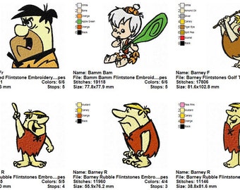 Package 26 Flintstones Embroidery Designs