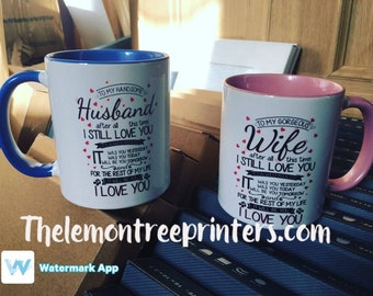 Husband and wife mugs!