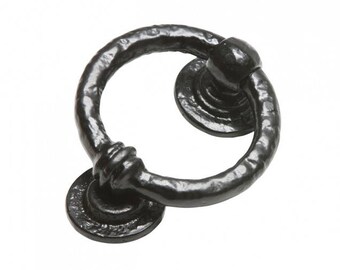 Lion Door Knocker Iron - Old Antique Style Black British Made Door Knocker Regal Lion Kirkpatrick - BRITISH MADE (782)