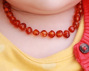 Amber Necklace|Babys Amber Necklace|Teething Amber Necklace|Amber Teething Necklace|Babys Necklace|Baby Shower Gift|Baltic Amber Necklace