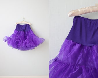 purple crinoline petticoat