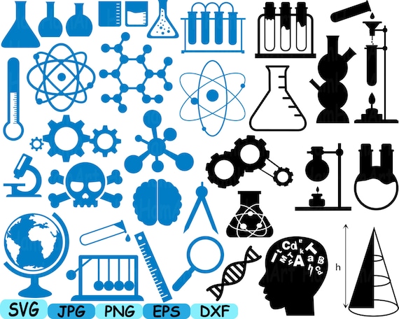 Download Science School SVG Cutting files monogram clipart Silhouette