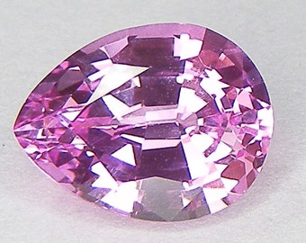 Pink Sapphire Excellent Cut Pear 9 x 7 mm Lab corundum Sapphire Loose Gemstone for Pendant or Statement Ring