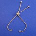 1 or 2 pcs -Matt Gold Adjustable Slider/Slide Extender Chain For Jewelry Necklace or Bracelet 95mm (3-3/4") long- GP-B0090891