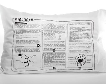 Biology Printed Study Pillowcase