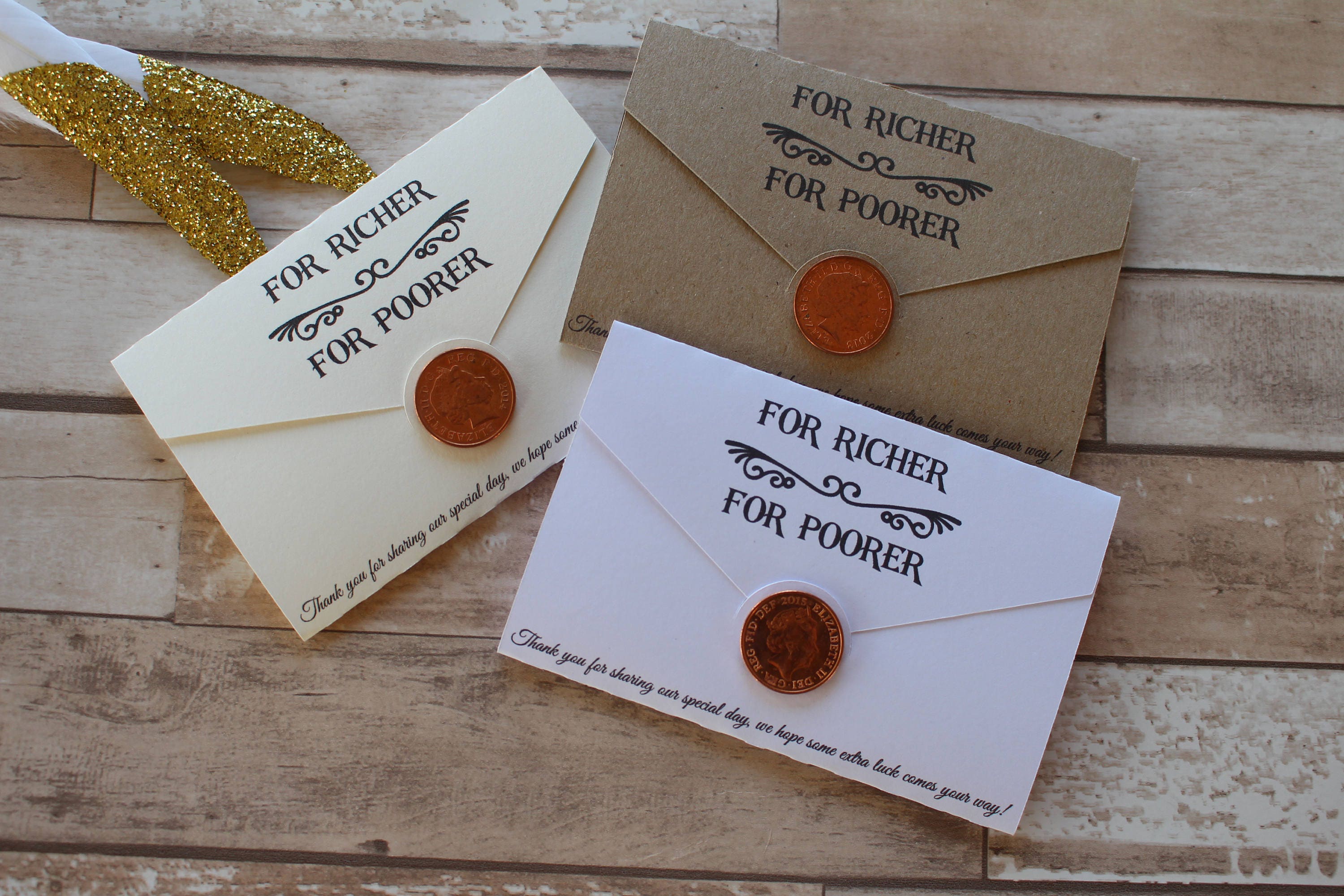 Personalised Wedding favour scratch card or lottery ticket