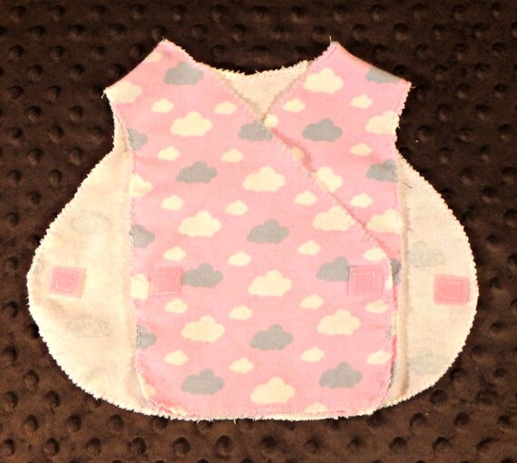 MICRO Preemie Hospital Gown Flannel NICU Approved Gown 1-3