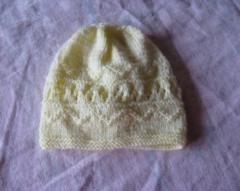 HAT HANDMADE FOR NEWBORN OR REBORN BABY