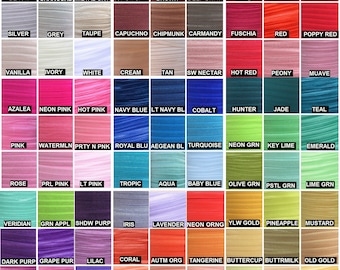 Fold Over Elastic 5/8", Fold Over Elastic for Headbands, 5/8" Foldover Elastic By the Yard, 5 or 10 yards Over 80 Colors LISTING #1/2