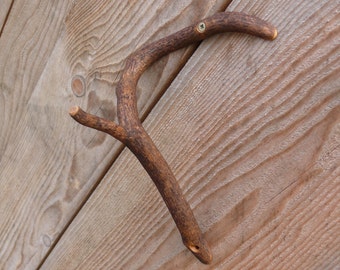 Wooden tree Branch Hook, Rustic Home Decor, Branch Wall hook, Hooks & Fixtures, Wood Coat Towel hook, Home Organization, Housewarming gift