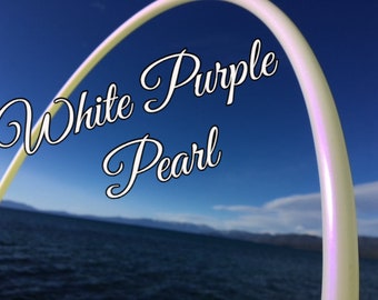 White Purple Pearl Colored 5/8" PolyPro Hula Hoop - You pick the size - by Colorado Hula Hoops