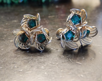 EMERALD GREEN VINTAGE Earrings